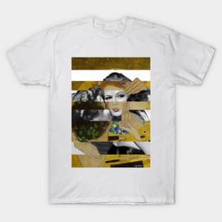 The Kiss by Gustav Klimts and Rita Hayworth with Glenn Ford T-Shirt